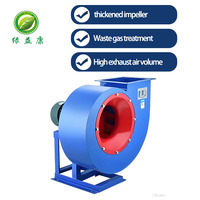 Ventilateur centrifuge à conduite 380V avec pales en fonte pour système de dépoussiérage et d'extraction des fumées, ventilation industrielle