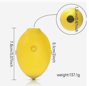 Masajeador de Punto G con Forma de Limón para Estimulación del Clítoris - Vibrador de 9 Velocidades con Carga USB, Resistente al Agua, Silencioso, Juguete Sexual para Mujer - Product Image 6