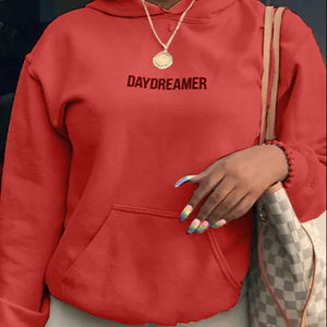 Sweat-shirt à capuche pour <span class=keywords><strong>femme</strong></span>, imprimé lettres, nouvelle collection automne-hiver, vente en gros - Product Image 1