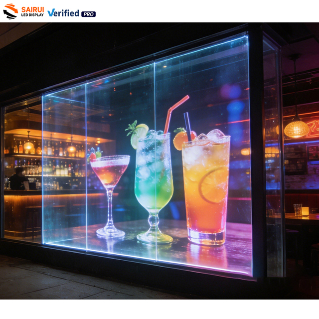 High Brightness Led Film Screen Transparent Led Film Soft Transparent Glass Film LED Screen for Glass Window Advertising