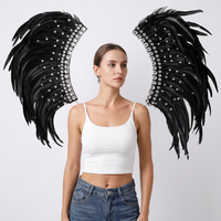 Ailes de plumes d'autruche personnalisées pour costumes de festival Samba, accessoires de performance, accessoires de danse, vente en gros