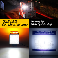 Projecteur de travail pour chariot élévateur DXZ H-37FS-31 4 pouces 31 LED, faisceau large, 9-36V, blanc ambre, pour chariot élévateur tout-terrain