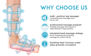 Masajeador de Piernas por Compresión de Aire para la Circulación y Relajación, Alivia el Dolor de Brazos, la Fatiga Muscular y el Dolor Muscular, ST501, Más Vendido - Product Image 6