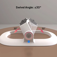 Support de projecteur BASETOP TB7 en gros, blanc/noir, mini, de poche, angle réglable, PC+ABS, vis BSP 1/4