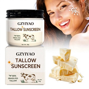 Crema <span class=keywords><strong>Solare</strong></span> al Sebo di Bovini Alimentati a Erba, Non Unta, <span class=keywords><strong>Protezione</strong></span> <span class=keywords><strong>Solare</strong></span> Minerale per <span class=keywords><strong>Viso</strong></span> <span class=keywords><strong>e</strong></span> <span class=keywords><strong>Corpo</strong></span> - Product Image 1