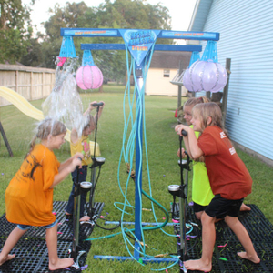 Juego de Globos de Agua Extremos para 4 Jugadores, Hidroblaster de 2/4 Estaciones, Equipo Interactivo de Metal para Eventos al Aire Libre para Parques de Trampolín - Product Image 1