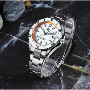 San Martin SN0129D – montre automatique pour hommes, 39mm, mécanique, étanche 20ATM, cadran en émail, lunette en saphir entièrement lumineuse, NH35 - Product Image 3