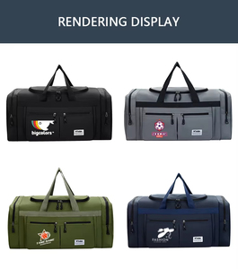 Borsa da Viaggio in Nylon Impermeabile con Logo Personalizzato, Grande Capacità, Portatile, per Uso Casual e Weekend, Borsa a Tracolla - Product Image 2