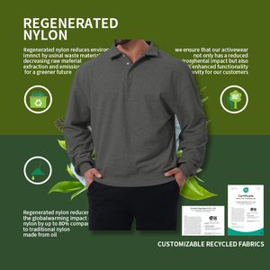 Polo a Maniche Lunghe Vintage di Alta Qualità in Cotone e Poliestere per <span class=keywords><strong>Uomo</strong></span>, <span class=keywords><strong>Senza</strong></span> <span class=keywords><strong>Cappuccio</strong></span>, Abbigliamento Casual - Product Image 5