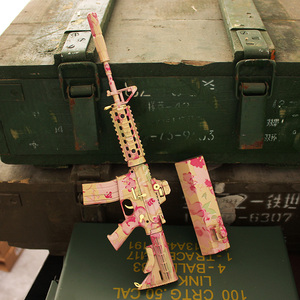 AR15 armée série jouet pistolets chèvre modèle Pistola Miniature chèvre noir bricolage métal jouet <span class=keywords><strong>militaire</strong></span> métal jouet pistolet modèle - Product Image 4