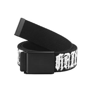 en Polyester et Nylon pour adultes, sangle personnalisée en soie, imprimée en métal et en coton, tressée, à la mode, noir - Product Image 1