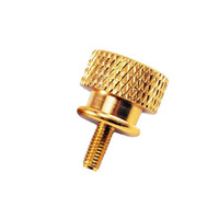 Vente en gros de vis à oreilles en aluminium anodisé M3 M4 pour boîtier d'ordinateur vis moletée noir rouge jaune bleu