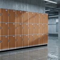Armoire de rangement pour vestiaire de salle de sport en plastique ABS robuste, anti-humidité, antibactérienne, avec serrure à clé, pour salle de douche, écologique