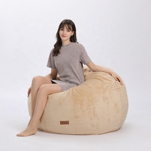 Soft Fur Chair <strong>Yellow</strong> Bed Sofa Modern Child Sofa Plush <strong>Bean</strong> <strong>Bag</strong> - Product Image 5