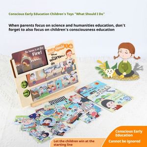 Puzzle éducatif précoce, jeu d'association, entraînement à la connaissance de la vie, cognition, jeu interactif parent-enfant - Product Image 4