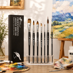 Ensemble de pinceaux pour aquarelle Paul Cézanne, poils synthétiques en sable, pinceaux d'artiste avec manche en bois de bouleau pour la peinture à l'huile et à l'acrylique - Product Image 4