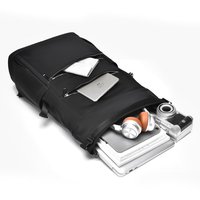 Sac à dos pour ordinateur portable 15,6 pouces avec logo personnalisé, antivol, écologique, durable, imperméable, multi-poches, décontracté pour les voyages, l'école et les trajets quotidiens
