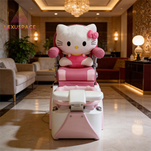 Chaise de pédicure pour enfants en gros, design <span class=keywords><strong>Hello</strong></span> <span class=keywords><strong>Kitty</strong></span> rose, avec jet de surf, idéale pour salon de beauté pour enfants - Vente chaude en usine - Product Image 1