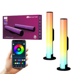 Hot 2023 Rgbic App Control Music Rhythm Light Bar Ambient Gaming Table Lamp Smart Led Light Bar para Tv Ambient Backlights.