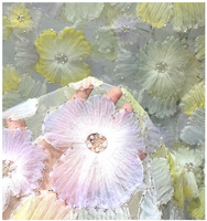 Tissu en dentelle de tulle brodé de fleurs colorées haut de gamme avec appliques et perles pour robe d'été pour enfant