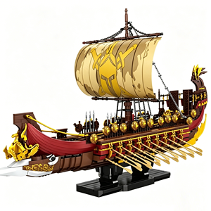 Blocs de construction de navire de guerre Spartan, 3043 pièces en plastique ABS, modèle éducatif à assembler soi-même, cadeau pour enfants et adolescents de 4 à 14 <span class=keywords><strong>ans</strong></span> - Product Image 1
