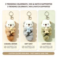 Porte-clés en peluche Oursin de mer doux, 4 pouces, mini-poupée animale en peluche, prix pour machine de jeu d'arcade de centre commercial, fournisseur direct, article en stock