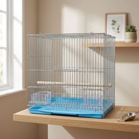 Support de Reproduction Pliable et Portable de Voyage, Style Classique, en Fer, avec Plateau en Plastique pour Canaris, Perroquets, Pigeons, Poulets et Oiseaux