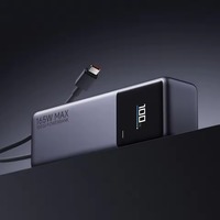 Batterie externe 165W 10000mAh avec affichage numérique, plusieurs ports USB, station de charge de voyage pour téléphone