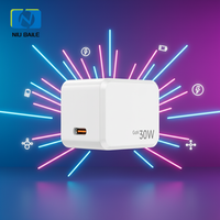Chargeur rapide GaN 30W avec port Type-C PD3.1/FCP/QC3.0, design pliable, OVP pour téléphones mobiles et appareils, accessoires électroniques