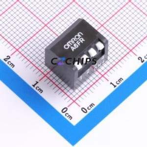 A6FR-4101 DIP Switch Through hole Component (THT) Switch Single Pole Single Throw 4 2.54mm 25mA - Product Image 1