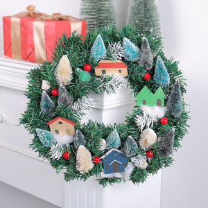 Ghirlanda <span class=keywords><strong>Natalizia</strong></span> da Esterno Artigianale Eco-Friendly Lampeggiante, Ornamenti Creativi a Forma di <span class=keywords><strong>Casetta</strong></span> Realistici per Finestre e Porte - Vendita all'Ingrosso - Product Image 2