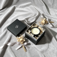 Boîtes cadeaux portables de luxe noir mat personnalisées écologiques avec logo, boîte rigide haut de gamme avec estampage à chaud argenté pour bijoux et bougies