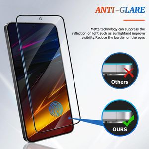Protector de pantalla de cobertura completa para Samaung A10 M51 F13 A05 A35 A56 película de vidrio templado sin burbujas antihuellas dactilares con paquete - Product Image 5