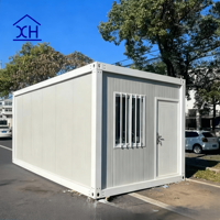 Maison Conteneur Moderne avec Salle de Bain et Cuisine - Design Mini-Dôme, Toit Triangulaire Rond, Maison Modulaire en Bois
