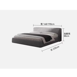 Lit <span class=keywords><strong>en</strong></span> <span class=keywords><strong>tissu</strong></span> minimaliste italien, chambre principale moderne, lit double, style industriel, lit <span class=keywords><strong>japonais</strong></span> tatami, personnalisable, vente <span class=keywords><strong>en</strong></span> gros - Product Image 4