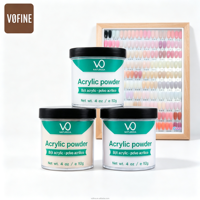 Poudre acrylique transparente VO Custom 4oz pour ongles, lot de poudre acrylique en vrac pour ongles, poudre acrylique rose couvrante, poudre de trempage en gros