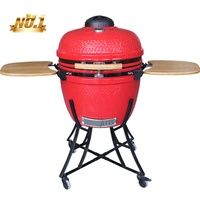 SEB KAMADO Four en argile de 24 pouces pour cuisine extérieure de grande taille, Keramikgrill, barbecue au charbon de bois, barbecue en céramique, Kamado mexicain Bono Grande