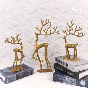 Cổ đau khổ Vàng Hươu trang trí kim loại sáng tạo máy tính để bàn bên trang trí cho nhà - Product Image 1