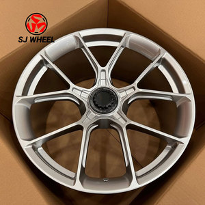 Vente directe SJ - Jantes en alliage forgé argentées 18 19 20 21 22 pouces 5x130 avec blocage central pour Porsche 911 718 Taycan Macan - Product Image 6