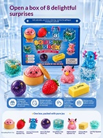 Jouet anti-stress en PU TPR souple à récupération lente en forme de cube de glace, boîte cadeau Hachimi Blind Box