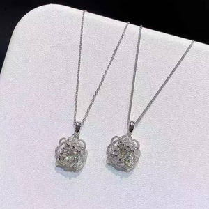 Collana con Ciondolo a Fiore in Cristallo per Donne, Catena Minimalista per Clavicola, Gioielli alla Moda - Product Image 4
