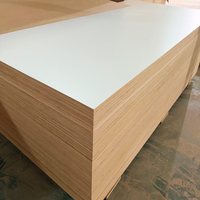 Kayu Lapis Melamin Birch Kelas E0 Berkualitas Tinggi 18mm 4*8 Laminasi Kustom Ramah Lingkungan untuk Furnitur