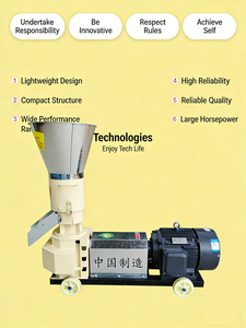 Machine à granulés et moulin à granulés de qualité supérieure avec moteur pour la production de granulés d'aliments pour animaux à partir de biomasse - Product Image 6
