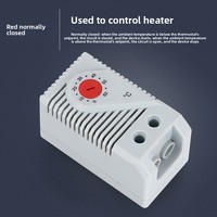 Contrôleur de température et d'humidité KTS011 avec interrupteur thermostat pour ventilateur/chauffage 250V 10A