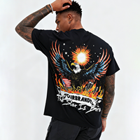 Premium 100% coton Drop Shoulder Designer Streetwear T-shirts fabricant surdimensionné T-shirt graphique lourd pour hommes