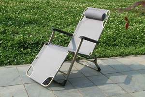 Chaise longue pliante de terrasse moderne en acier inoxydable confortable et luxueuse à prix avantageux - Product Image 6