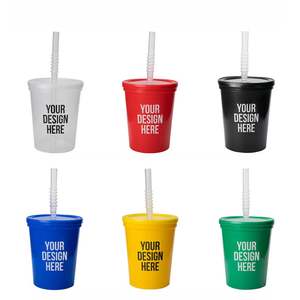 Vaso Reutilizable de Plástico para Estadio, Colorido, Libre de BPA, a Prueba de Fugas, Apto para Lavavajillas, 8oz 12oz 16oz 20oz 22oz 32oz, Personalizable para Fiestas - Product Image 1