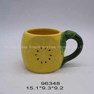 Porcelain Cookie Fruit <strong>Lemon</strong> Shaped Ceramic Hand-painted Sugar Salt Candy <strong>Jar</strong> Cookie <strong>Jars</strong> - Product Image 6