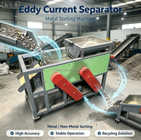 Séparateur à courants de Foucault entièrement automatique à haut taux de récupération pour métaux non ferreux, idéal pour les usines de recyclage de ferraille