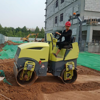 Compacteur industriel à haute efficacité, vitesse de marche de 0 à 4 km/h, rouleau compresseur pour les zones de pavage en asphalte